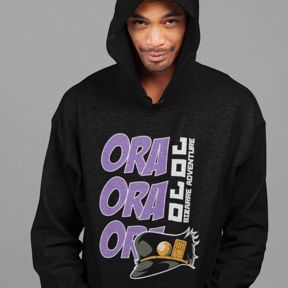 ORA ORA ORA JOJO:: UNISEX CUSTOM HOODIE - Picture 2 of 4